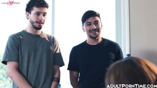 Step-Mom PristineEdge Gets Spanked And Double Penetrated By StepSons Friends