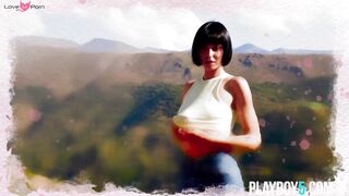 Petite Latina Model Strips Down Outdoors - Exotic Dancer Teases in Public