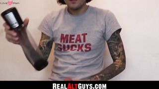 Alternative Guy's Intense Solo Stroker Session
