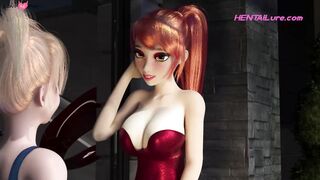 Futanari college girl - Hardcore Anal Sex with Furry Creature