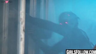 Lesbian Threesome Scissoring - Three Beautiful Babes Share Intense Passion