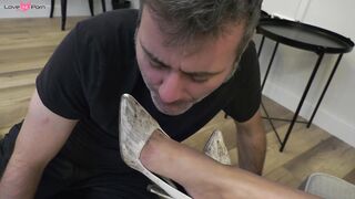 Sexy Babe Demands Dirt Eating Fetish - Foot Worship in High-Heel Shoes