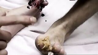 Foot Worship - Kitchen Cleanup with Dirty Feet & Asses