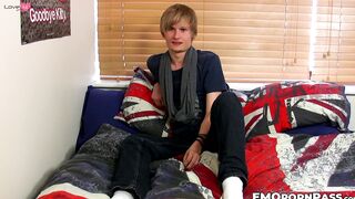 Blonde Emo Teen Jerks Off And Dumps Load Of Hot Sperm