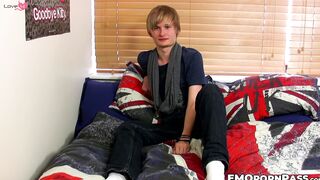 Blonde Emo Teen Jerks Off And Dumps Load Of Hot Sperm
