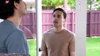 Step-Mother's Pet Stepson Gets Fucked By His Hot Friends Mom