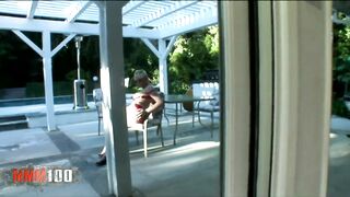 Blonde Cutie into interracial tape deep throat butt screwed