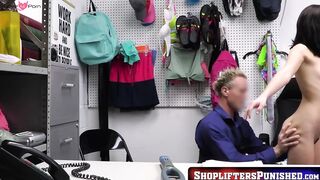 Sex Shop Lingerie Thief Gets Fucked Hard By Store Clerk