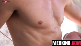 Desert Bondage - Big Dick Threesome with Pierce Paris & Brendon Patricks