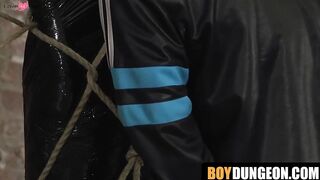 Bondage Blindfold Slave Gets Hand Job From Master With Big Load Of Hot Semen