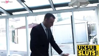 UK Sub Slut Passionate Anal Threesome with Big Dick Pornstar Pascal White