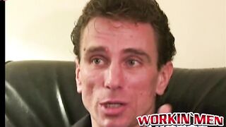 Amateur Guy Wanks Off While Watching Porn - Masturbating With A Twist