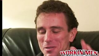 Amateur Guy Wanks Off While Watching Porn - Masturbating With A Twist