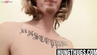 Freeloaders - Gorgeous Redhead Gets A Facial From Hunk