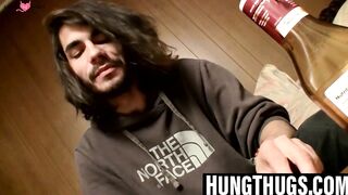 Hairy Muscle Bear Jacks Off In His Man-cave
