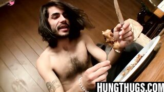 Hairy Muscle Bear Jacks Off In His Man-cave