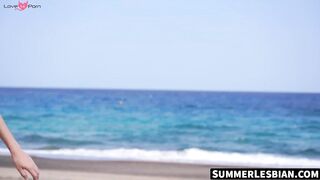 Lesbian Paradise - Gorgeous Babes Share Intimate Pussies at The Shore
