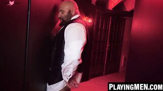 Glory Hole Fucked By Two Hot Men - LeosBumFuckers