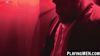 Glory Hole Fucked By Two Hot Men - LeosBumFuckers