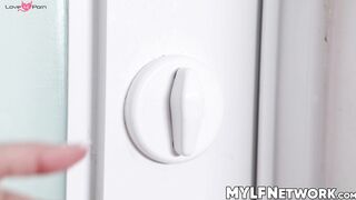 Curvaceous Step-Mother's Legs Spread Wide For Muscular Lover - POV