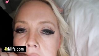 Blondes Do It Better - Hot Wife's Quick Sex Session With Husband