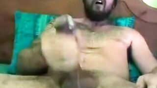 Tattooed Muscle Stud Shows Off His Big Dick in Solo Striptease