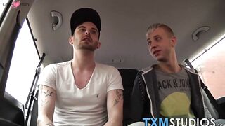 Homosexual Pick-Up Goes Public - Car Sex with Stripper Boy