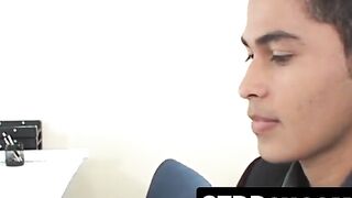 Latino Threesome - Passionate Sex with Three Hunks Filling Pussy