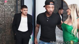 Slutty college girl Gives Slobbering Blow Job to New Security Guard - PornPros