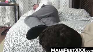 Foot Fever Dreams #2 - Foot Worship in Bed with Hot Stud & Muscle Guy
