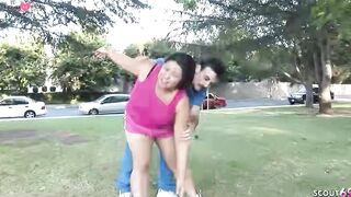 Chunky Cheater's Curvy Ass Riding A Monster Dick