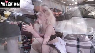 Blond Bombshell Gretta Fass Gets Her Sweet Little Pussy Violated By Huge Dick