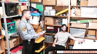 Hairy Hunk Gets Raw Analized By Officer With Big Dick