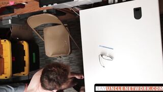 Hairy Hunk Gets Raw Analized By Officer With Big Dick