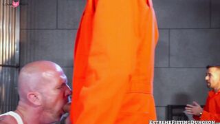 Prison Fisting Threesome - Hardcore Anal Action with Gangbanged Prisoners