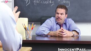 Passionate Blow Job From Student To Professor - Nicholas barely legal & Alexis Crystal