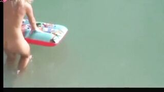 Public Nudity Beach Babe Exposed - Step-Sibling Fun in The Sun
