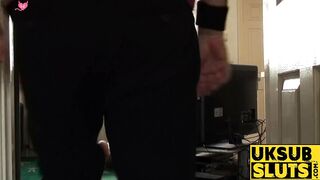 UK Sub Slut Passionate Throat Fuck & Pounded By Daddy