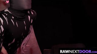 Raw Next Door's Ebony Hottie Gets Rimmed By Black Stud