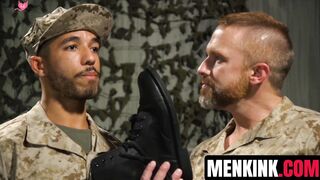 Soldier's Discipline - Old Man Fucks barely legal Soldiers Ass Hardcore