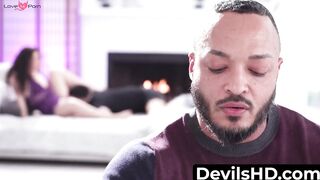 Alpha Wolf & Dillion Diaz Pound Hard On Sexy Victoria Voss - Hot Threesome Action