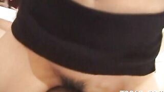 Asian Beauties - Exotic Dancer Rides A Huge Love Rocker