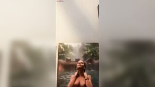 Adrianne Checks In - Hot Blonde Babe Masturbates in Bathroom