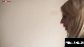 Sexy Bombshell Gives Intense Blowjob with Chocking in Deepthroat POV