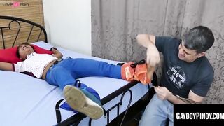 Bondaged Babe Fucked Hard By Daddy With Big Dick - Bondage Sex with Older Man