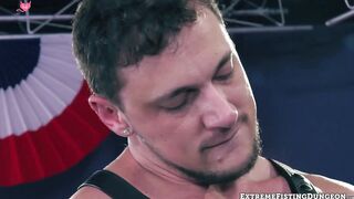 Fist Frenzy - Three Muscle Guys Share Their Hole