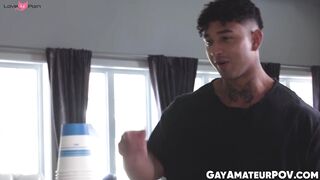Enzo-Muller's Anal Adventure With Newcommer - Big Dick Pounding His Ass