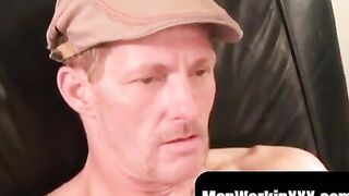 Mature Muscle Hunk Masturbaing Solo & Erupts In Semen