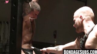 Electrifying Domination - Ink-covered Slave Endures Painful Shock Therapy