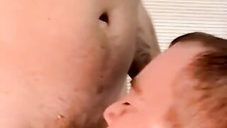 Mature MILF Sucks Off barely legal Stud & Swallows His Load